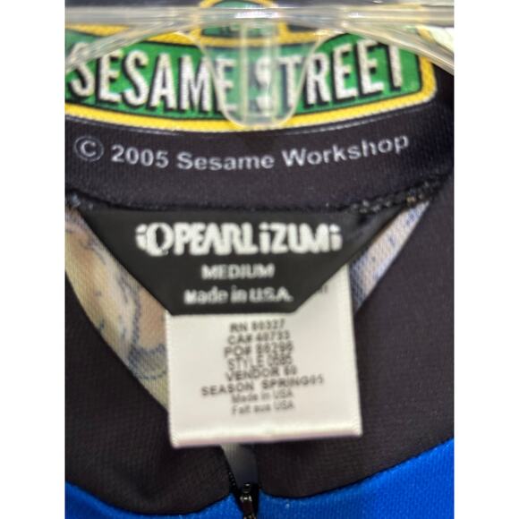 Vintage Pearl Izumi Cookie Monster Bike Hype Street 2005 Sesame Street Jersey M - Picture 6 of 7